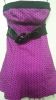 Adult Female Costumes to Hire - Purple Polka Dot Dress - Size 34